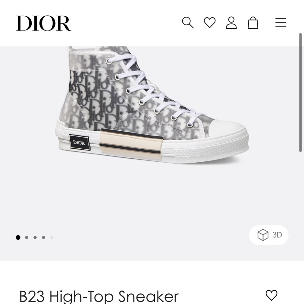 Christian Dior B23 high top sneaker